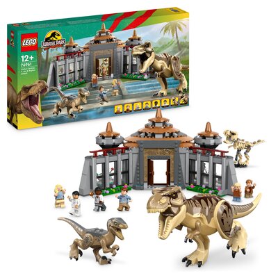 LEGO Jurassic World Centrum dla odwiedzających: atak tyranozaura i raptora 76961
