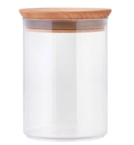 POJEMNIK KUCHENNY + POKRYWKA DREWNIANA PRACTIC 1,2 L