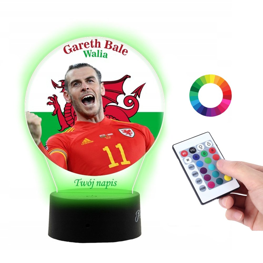 Lampka Na Biurko Statuetka UV Gareth Bale Walia