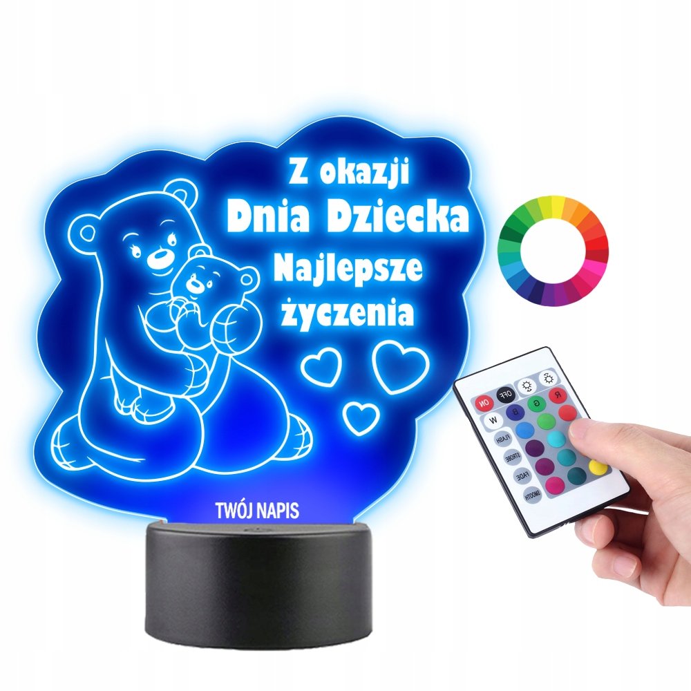 Lampka na Biurko Statuetka Prezent Dzień Dziecka