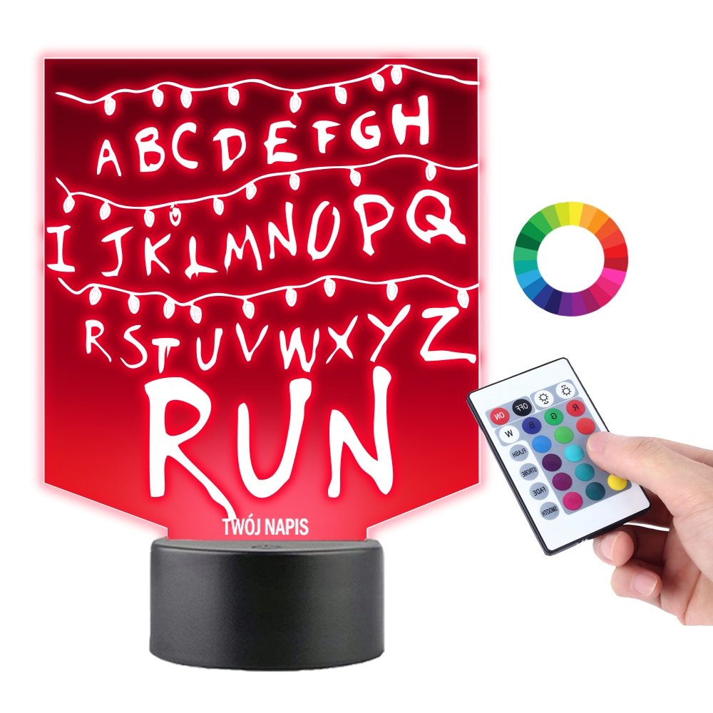 Lampka na Biurko Statuetka Stranger Things List