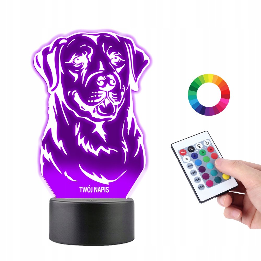 Lampka na Biurko Statuetka Pies Labrador Retriever