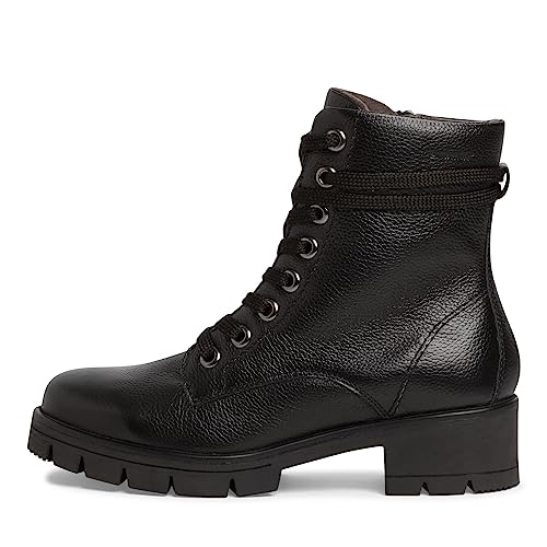 Tamaris Comfort Damskie buty 8-85212-41, skórzane, Comfort Fit, wymienna wkładka, klasyczne buty na co dzień, botki, czarny, 37 EU Weit