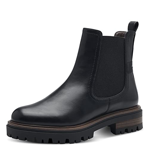 Tamaris Damskie botki 1-25418-41, czarne matowe, 42 EU, czarny mat, 42 EU