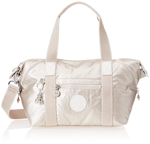 Kipling Art Solid Mini torebka, bawełna indygo, Metaliczny blask, Medium