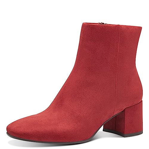 Marco Tozzi Damskie botki na obcasie 2-25349-41, Brick, 38 EU