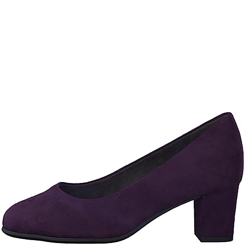 Jana Damskie Softline 8-22468-41 wygodne uniwersalne buty klasyczne, biznesowe, proste czółenka, purpurowy, 38 EU Weit