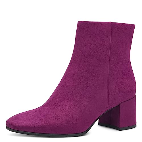 Marco Tozzi Damskie 2-25349-41 botki na obcasie, winogronowe, 36 EU, Grape, 36 EU