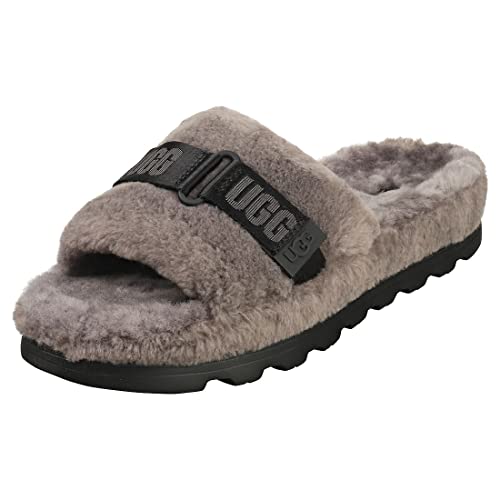 UGG Męskie kapcie Fluff Up, Grafitowy, 38 EU