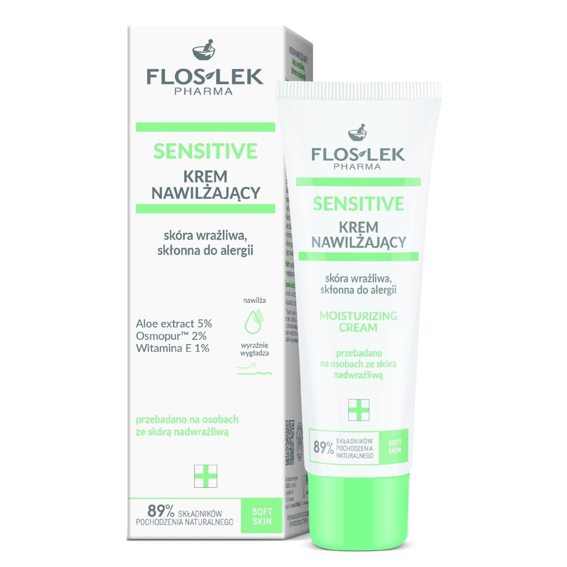 Floslek Sensitive Krem nawilżajacy skóra wrażliwa 50ml