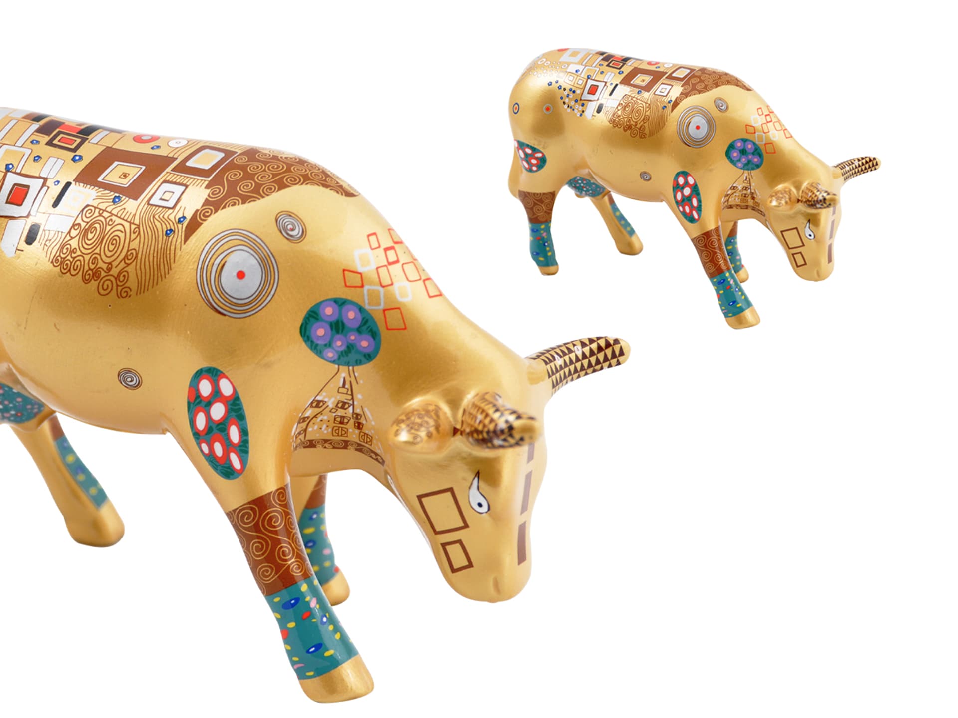 CowParade Manchester 2004, Klimt Kow, autor: Annabel Church-Smith.