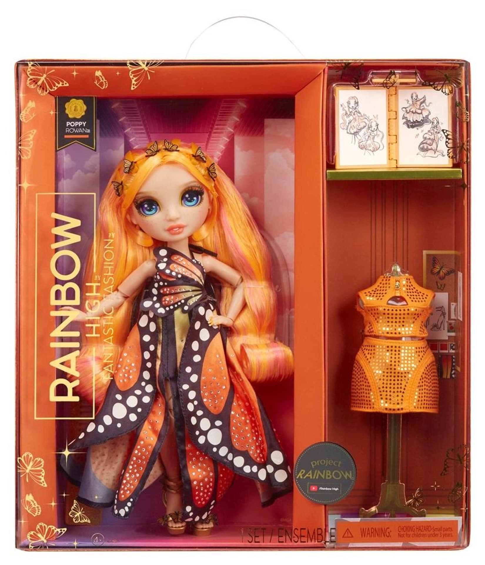 Rainbow High Fantastic Fashion Doll - Orange