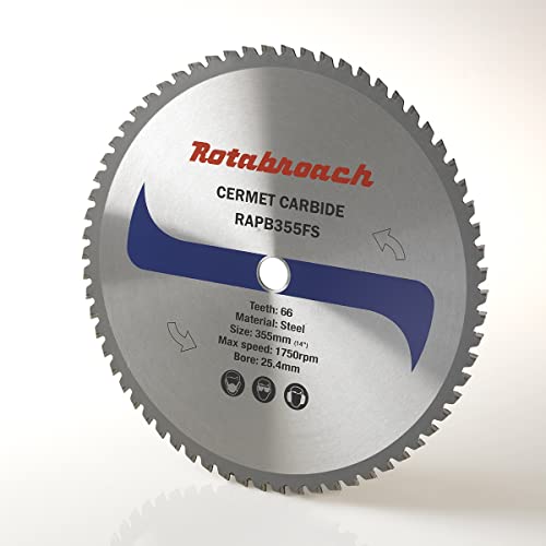 Rotabroach Piła widiowa TCT do cięcia stali 355x25,4mm Rotabroach RAPB355FS  ROTABROACH-RAPB355FS