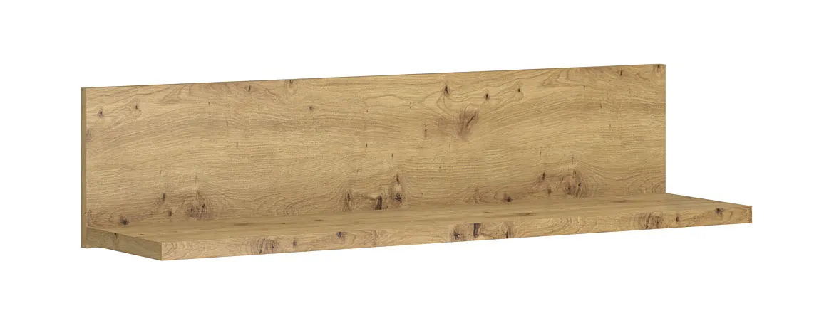 Minimalistyczna Półka Na Ścianę Dąb Artisan R4-W29