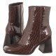 Botki Brązowe Lakierowane 1-25328-41 397 Brown Croco (TM467-a) Tamaris