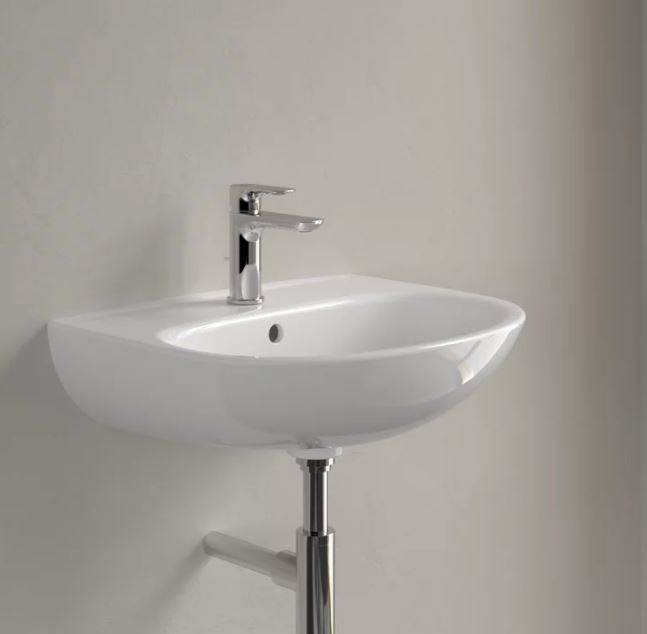 Villeroy & Boch O.novo Umywalka wisząca 55x44 cm z otworem na baterię z przelewem biały Weiss Alpin 4A405501 - odbiór osobisty: Kraków, Warszawa