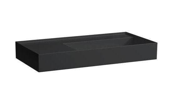 Laufen Kartell Umywalka wisząca lub nablatowa 90x46 cm bez otworu na baterię czarny mat H8183397161121 - odbiór osobisty: Kraków, Warszawa