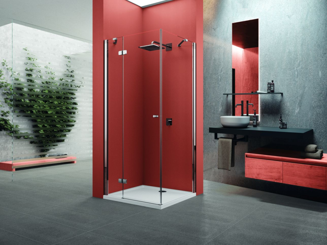 Novellini Brera Lite Drzwi uchylne lewe 160x200 cm profile chrom szkło przezroczyste BRLTGF160LS-1K - odbiór osobisty: Kraków, Świebodzin