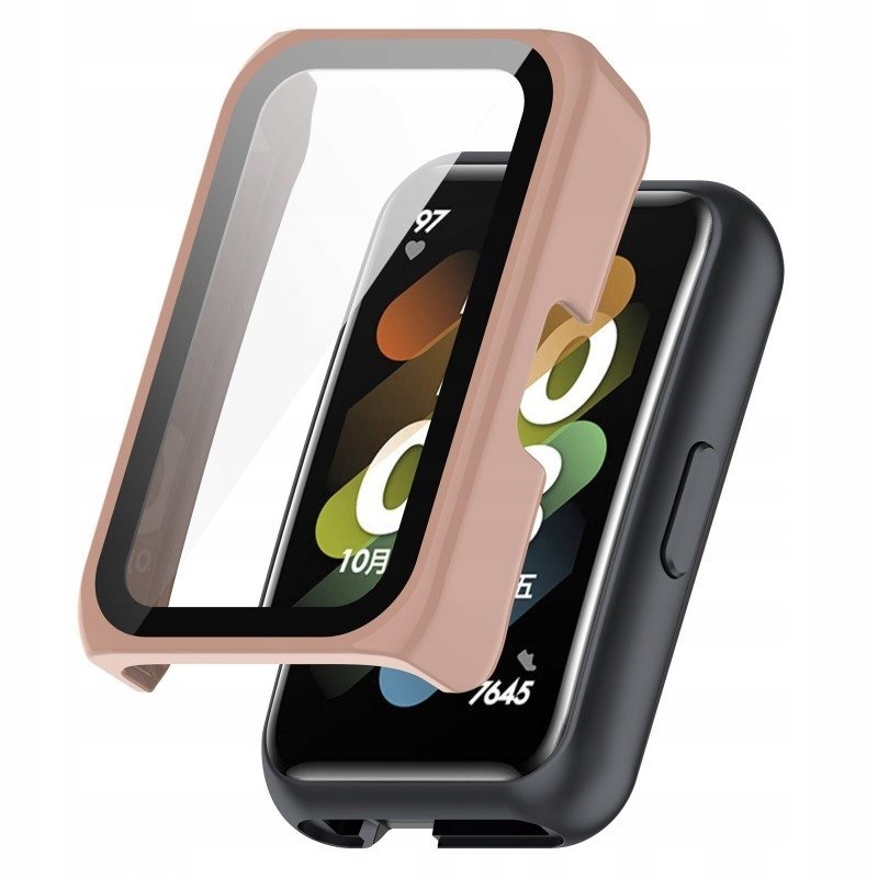 Etui z osłonką na ekran do zegarka smartwatch Huawei Band 7 case