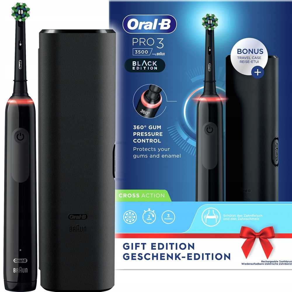 Oral-B Pro 3 3500 Cross Action Czarny