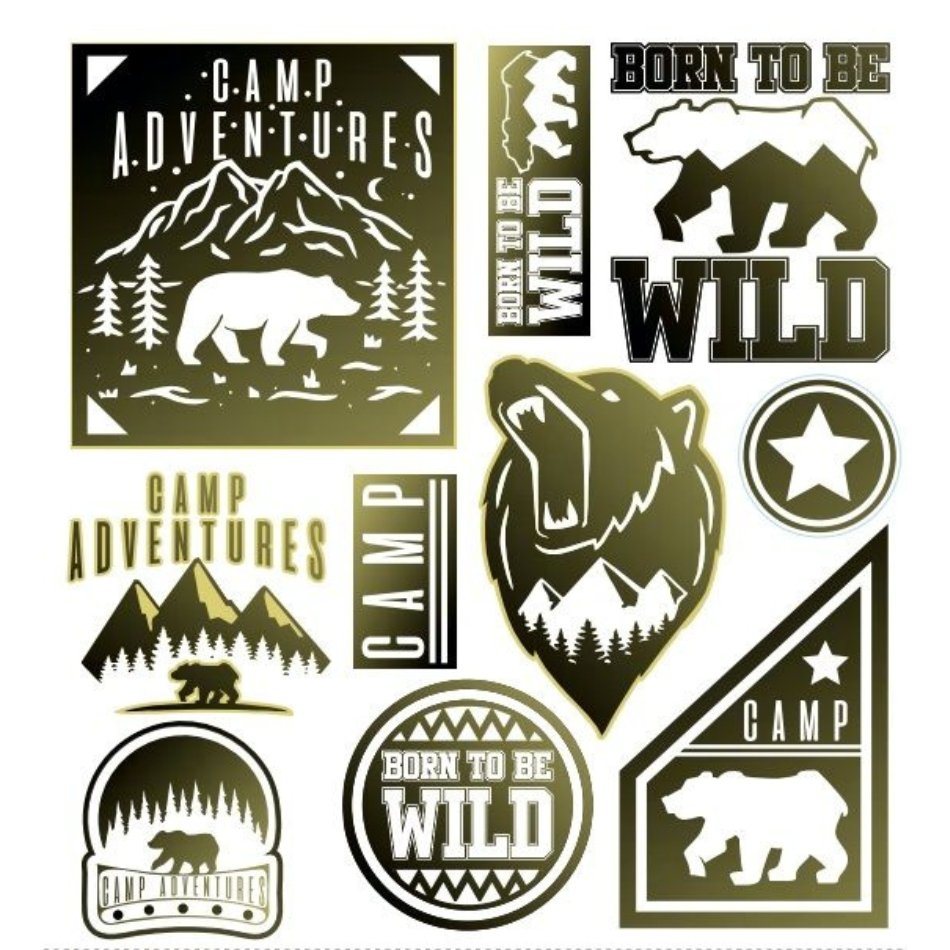 Naprasowanki na ubrania dla dzieci camp