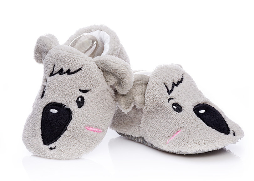 Lekkie i wygodne kapcie dla maluszka koala 6-12 m.