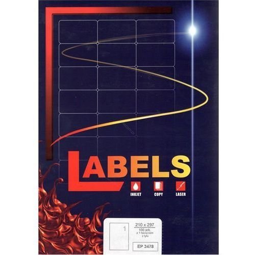 ETYKIETY SAMOPRZYLEPNE A4 100 SZT 105X74 LABELS EP 3427