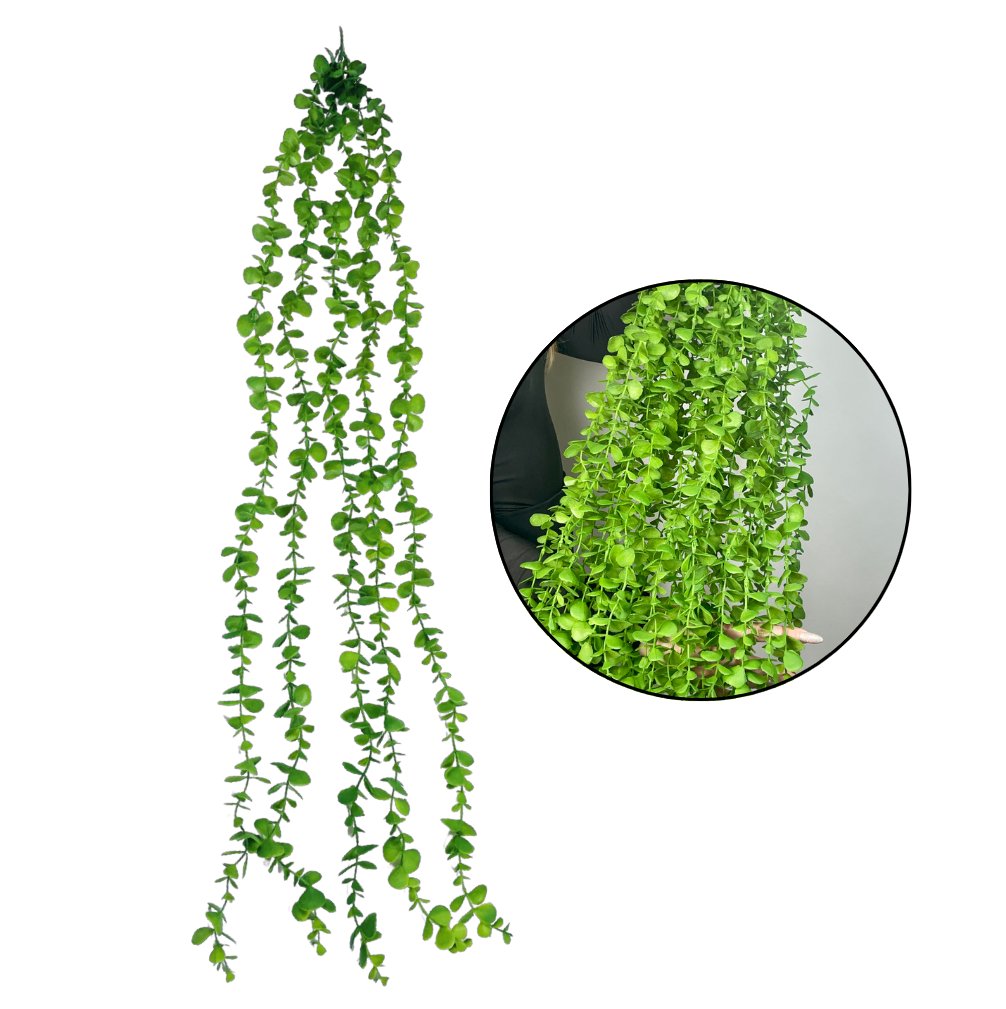 ZWIS EUKALIPTUS GIRLANDA Z EUKALIPTUSA ZWISAJĄCE GĘSTE PNĄCZE 120 CM