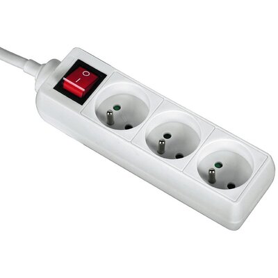 Listwa zasilająca HAMA Standard 3gn, 3m Biały P2223742