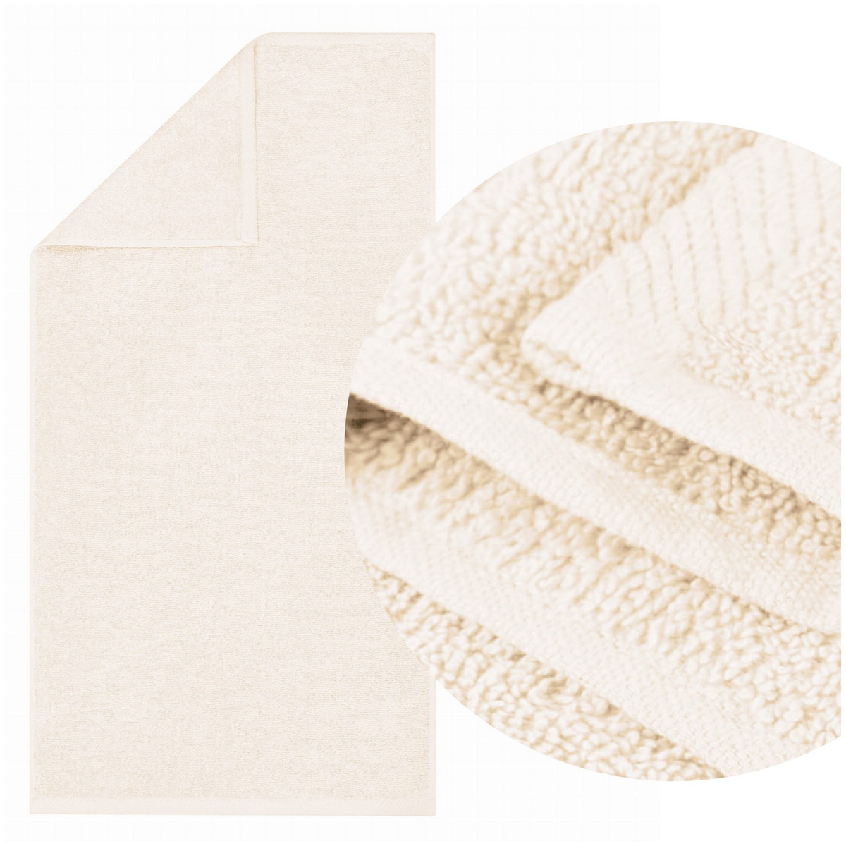 Ręcznik 30 x 30 Bawełna Bari 500g/m2 Krem