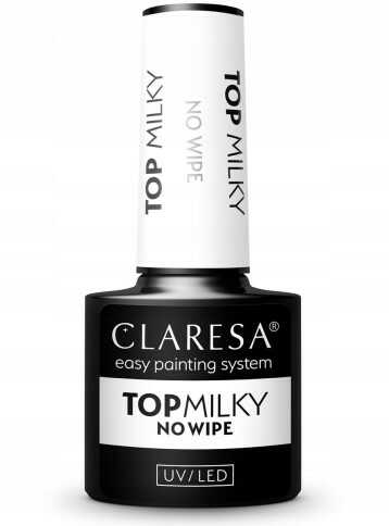 Claresa Top Milky Lakier hybrydowy mleczny 5ml