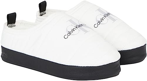 Calvin Klein Damskie kapcie domowe Mono Wn, Jasny biały czarny, 40 EU