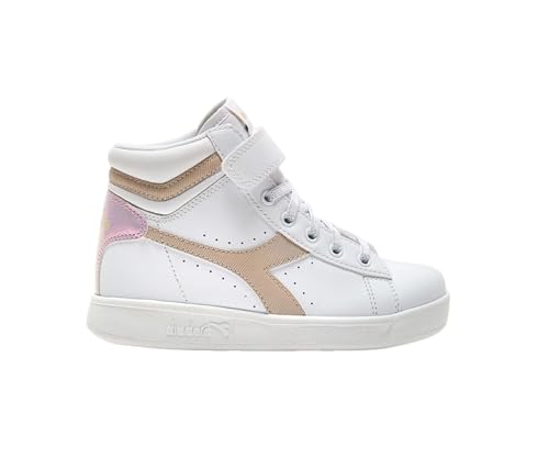 Diadora Game P High Girl PS, Trampki, Biały/Piasek Beżowy, 30 EU, White Sand Beige