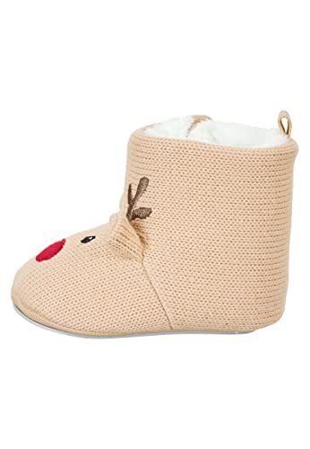 Sterntaler Dziewczęce buty niemowlęce, renifery, buciki dziecięce, beżowy, 20 EU