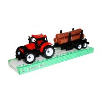 Traktor z drewnem Swede