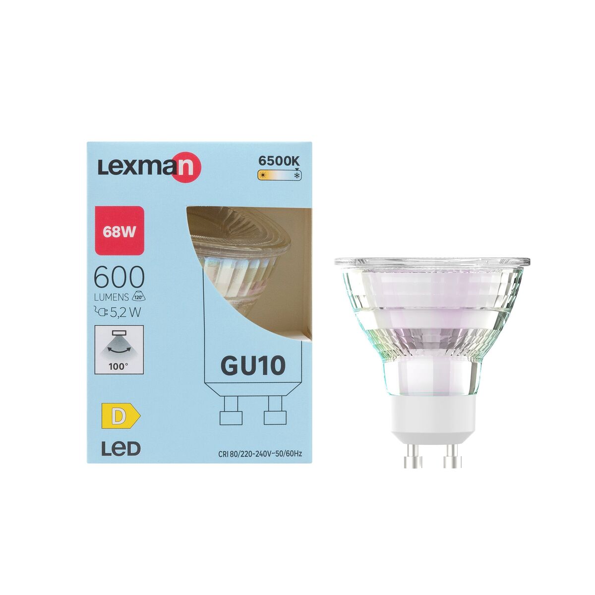 Żarówka LED GU10 5,2 W 600 lm Zimna biel Lexman