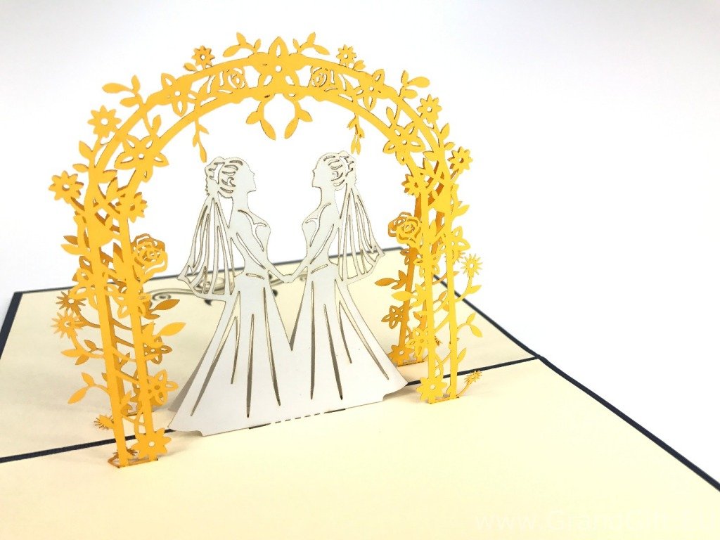 GrandGift Karnet walentynkowy 3D, Ślub LGBT