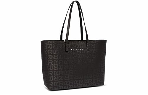 Replay Damska torba na ramię FW3553, 1569 Black + Brown Cocoa, 1569 Black + Brown Cocoa
