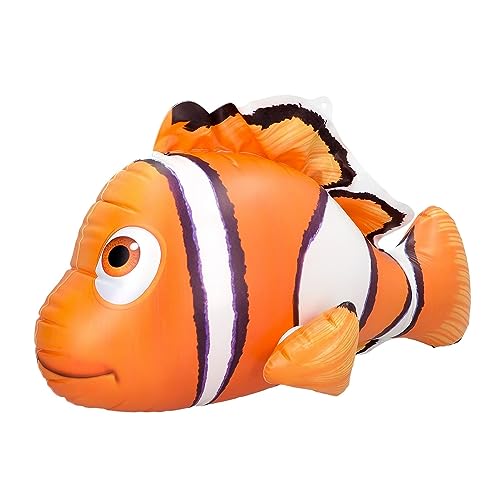 Boland 52176 - Dmuchana rybka tropikalna, 53 cm, rybka klaun, zabawka do wody, dekoracja, dekoracja na basen, letnie przyjęcie i imprezę tematyczną
