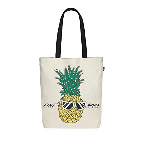 Eco Right Borsa Stoffa Shopper, Cotone Tote Bag, Borsa Donna, Borsa tote Tracolla cotone e tkanina z manici stampa, Borsa shopper riusozabile ecocompatible bile lavabile, Finaja, Talla única, Torby