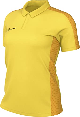 Nike Damska koszulka polo z krótkim rękawem W Nk Df Acd23 Polo Ss, Tour Yellow/University Gold/Black, DR1348-719, L
