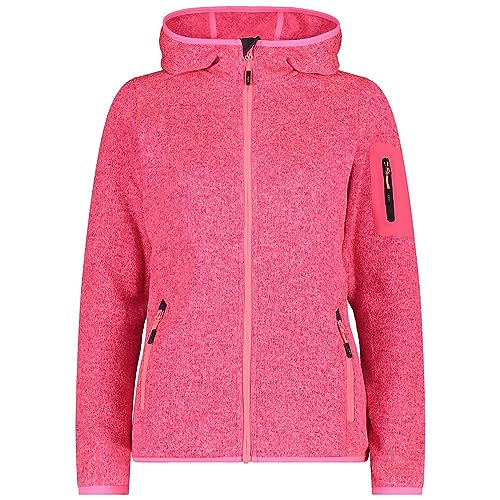 CMP damska kurtka Knit-Tech ze stałym kapturem, połysk-Antracyt, 48