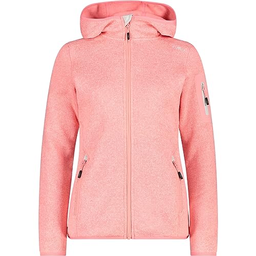 CMP damska kurtka Knit-Tech ze stałym kapturem, Wędkarstwo Gips, 48