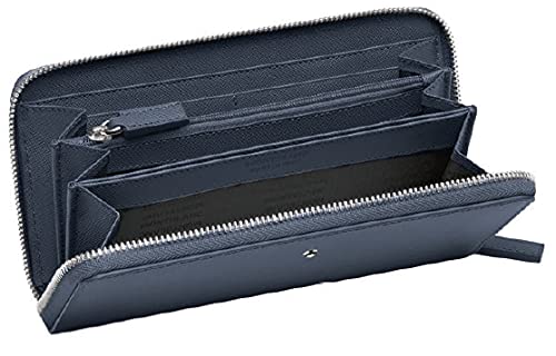 Montblanc MB Sartorial Wallet 12cc w Zip Ar Portfel, Mężczyźni, Bl (Niebieski), Jeden Rozmiar