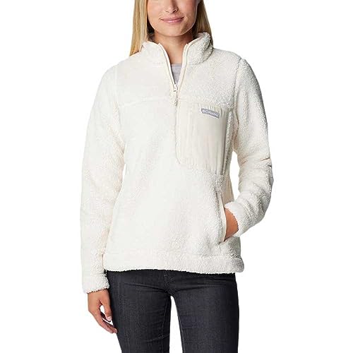 Columbia Damski sweter polarowy z zamkiem 1/4, kredowy, XL