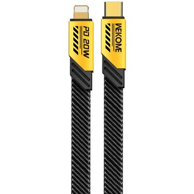 Kabel USB Typ-C - Lightning WEKOME WDC-191 Mecha Series PD 20W 1 m Żółty