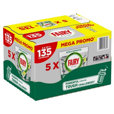 Kapsułki do zmywarek FAIRY Platinum All in One Lemon - 135 szt.