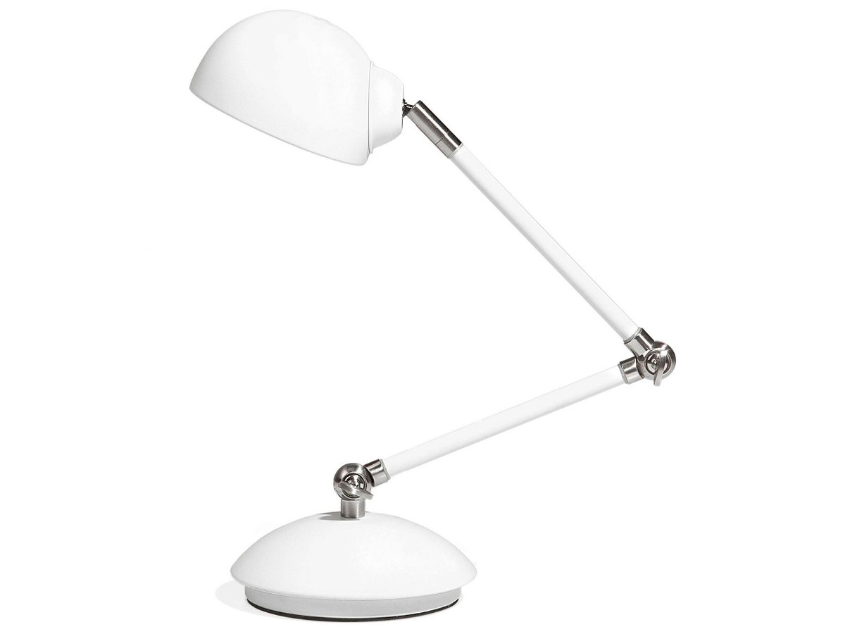 Beliani Lampka biurkowa biała 80800 80800