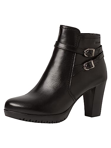 Tamaris Damskie sztyblety 1-25039-41, czarna skóra, 42 EU