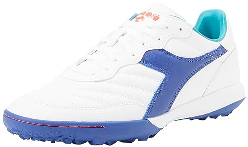 Diadora Brasil 2 R TFR, Pięć butów piłkarskich męskich, White/Navy, 40 EU, White Navy, 40 EU